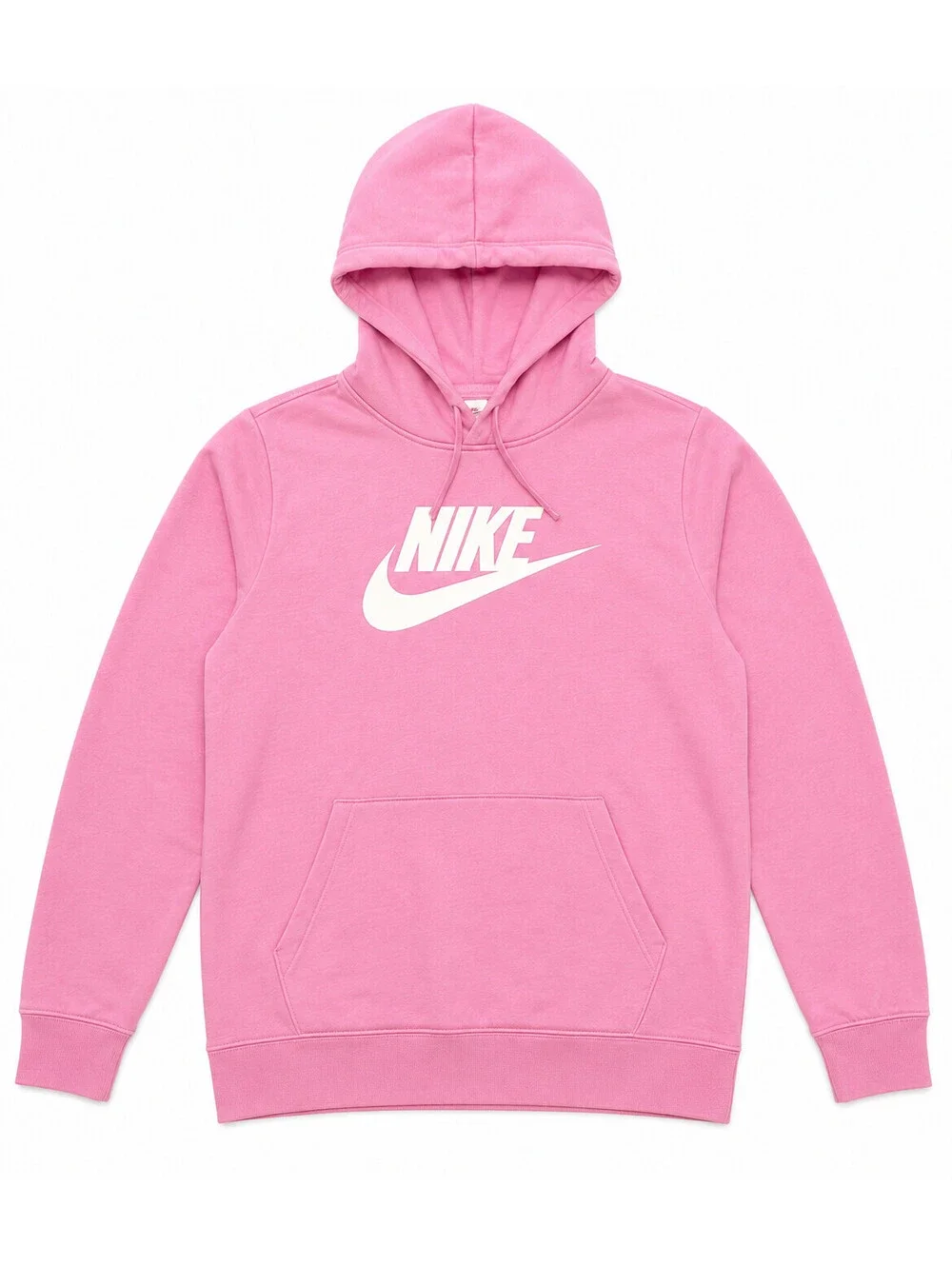 Nike Pink Hoodie Women's Size Small Pullover Sweatshirt Swoosh Logo Drawstring